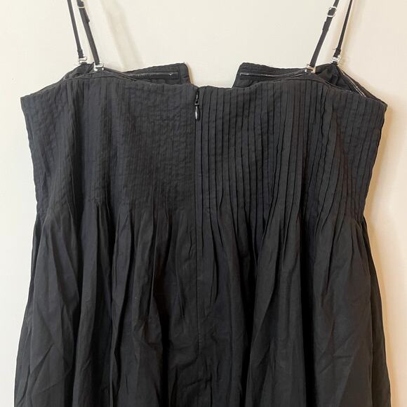 J.Crew Collection Strapless Notched Maxi Dress LBD Party Wedding CI878 Black 12 - Picture 9 of 16